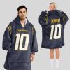 Herbert 10 Los Angeles Football Unisex Blanket Hoodie1