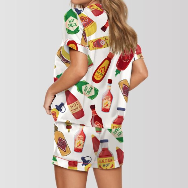 Hot Sauce Satin Pajama Set