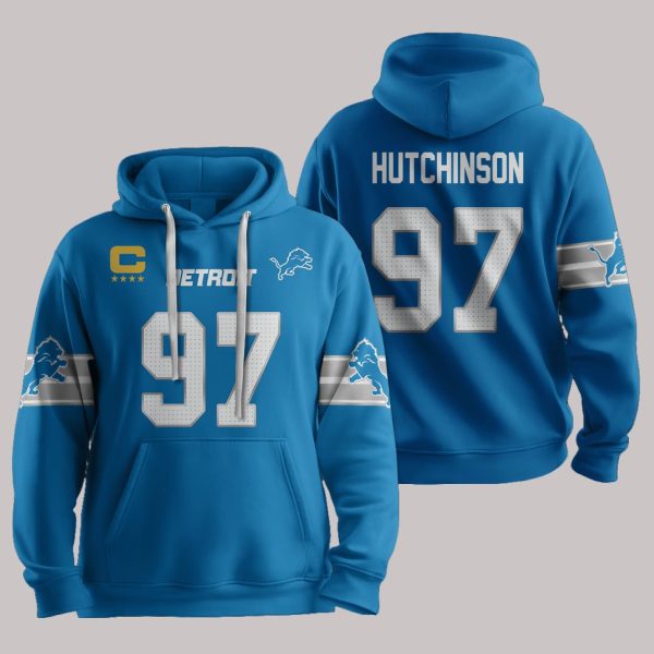 Hutchinson 97 Detroit Football Unisex Hoodie