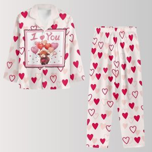 I Love You Heart Balloons Pajama Set