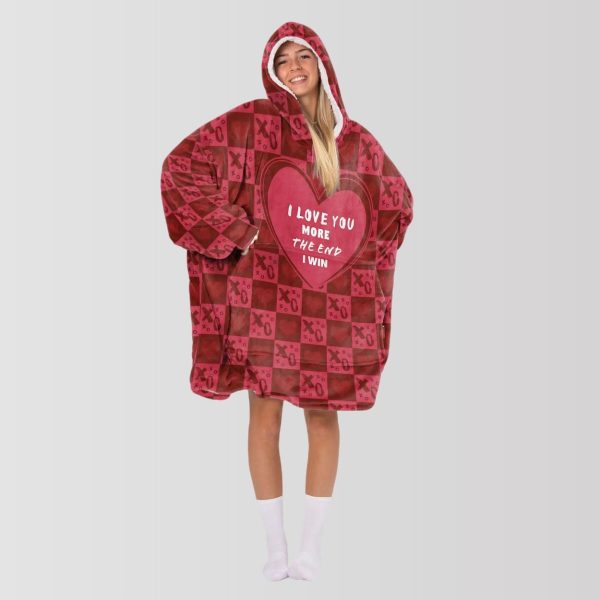 I Love You More The End I Win Blanket Hoodie