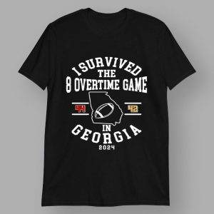 I Survived The 8 Overtime Game In Georgia 44 42 2024 Shirt