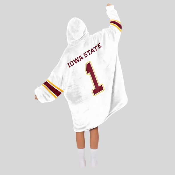 Iowa State 1 Football Unisex Blanket Hoodie3