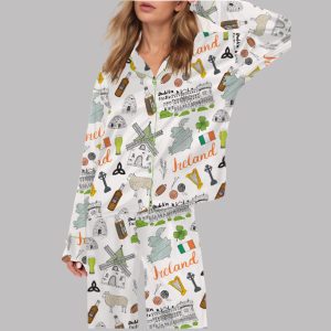 Ireland Travel Satin Pajama Set