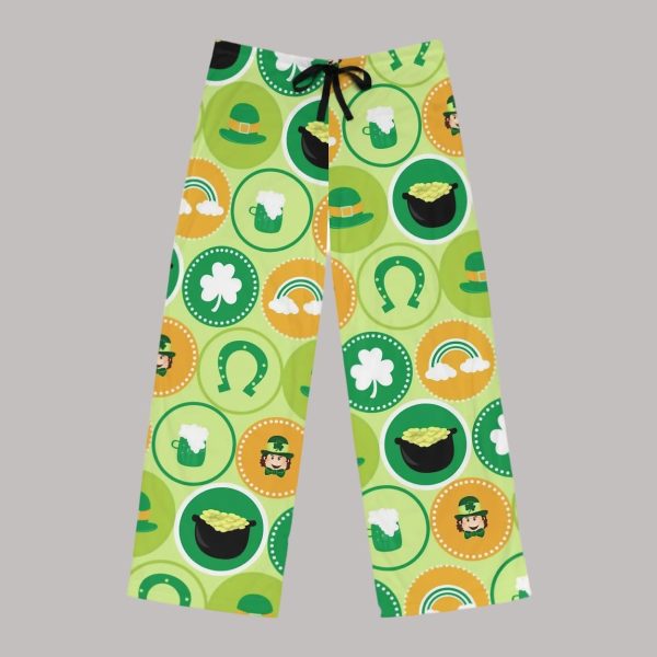 Irish Icons Symbols St. Patrick's Day Pajama Pants