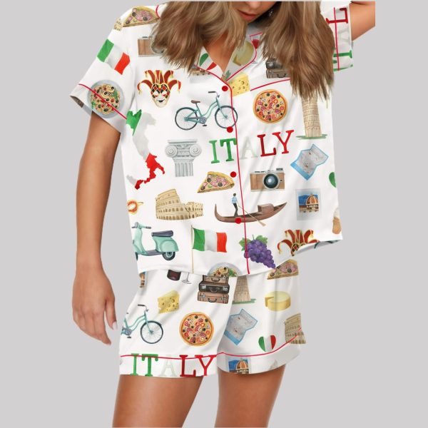 Italy Roma Travel Pajama Set