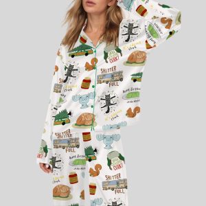 It's A Beaut Clark Christmas Vacation Satin Pajama Set