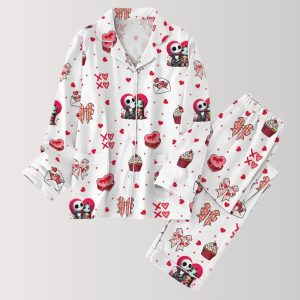 Jack And Sally Valentine Pajama Set