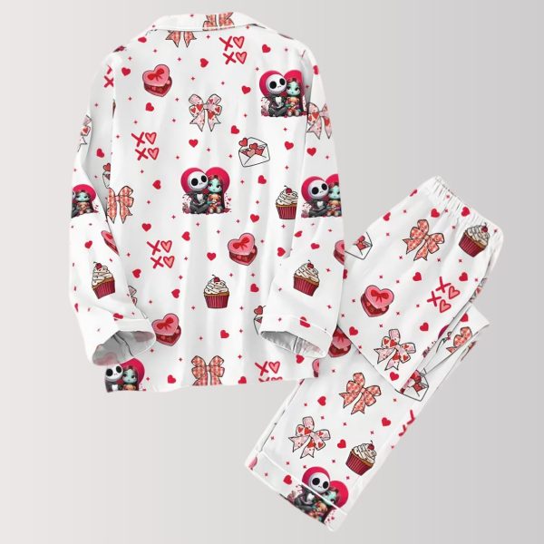 Jack And Sally Valentine Pajama Set