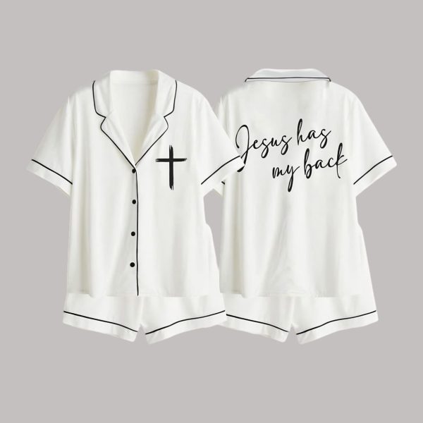 Jesus Has My Back Pajama Set