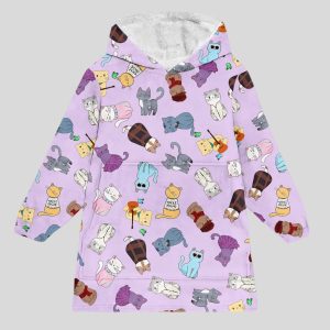 Karma Cat Blanket Hoodie