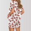 Ketchup Bottle Satin Pajama SetKetchup Bottle Satin Pajama Set