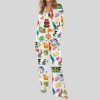 Key West Florida Travel Satin Pajama Set