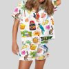 Key West Florida Travel Satin Pajama Set