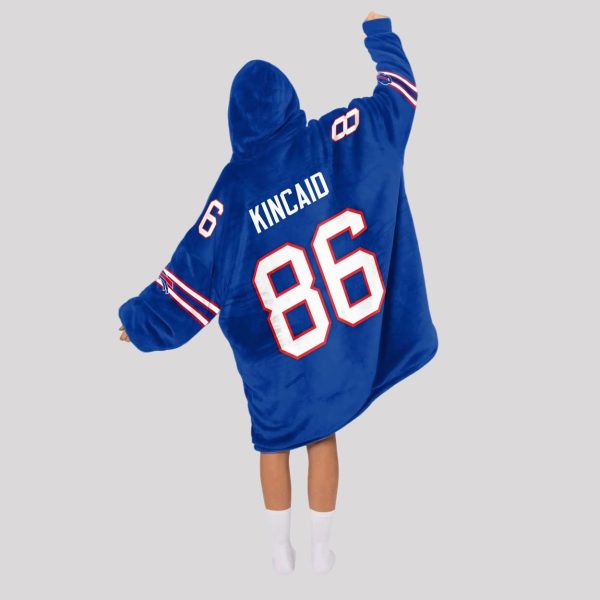 Kincaid 86 Buffalo Football Unisex Blanket Hoodie2