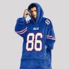 Kincaid 86 Buffalo Football Unisex Blanket Hoodie3