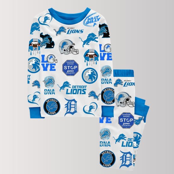 Lions Iconic Logo Pajama Set