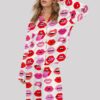 Lips Of Love Satin Pajama Set (1)