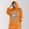 Longhorns 2025 Chick Fil A Peach Bowl Blanket Hoodie