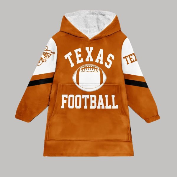 Longhorns Hook 'Em Horns Unisex Blanket Hoodie