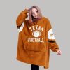 Longhorns Hook 'Em Horns Unisex Blanket Hoodie