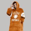 Longhorns Hook 'Em Horns Unisex Blanket Hoodie