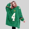 Love 4 Notre Dame Football Unisex Blanket Hoodie