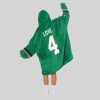 Love 4 Notre Dame Football Unisex Blanket Hoodie