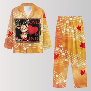 Love Is Blind Reindeer and Autumn Melody Pajama Set