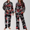 Love Is Mutual Skeleton and Music Notes Pajama Set