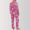 Love Is Mutual Skull Pajama Set