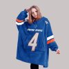 Madsen 4 Boise State Football Unisex Blanket Hoodie