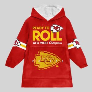 Mahomes 15 Ready To Roll Kansas City Football Unisex Blanket Hoodie