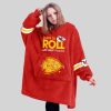 Mahomes 15 Ready To Roll Kansas City Football Unisex Blanket Hoodie3