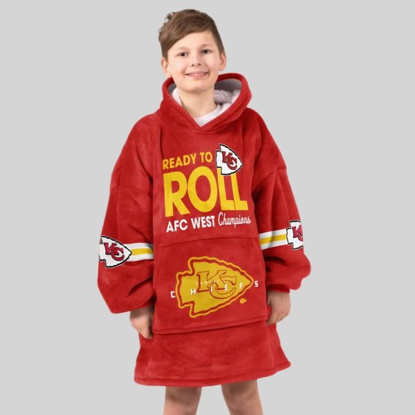 Mahomes 15 Ready To Roll Kansas City Football Unisex Blanket Hoodie4