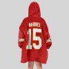 Mahomes 15 Ready To Roll Kansas City Football Unisex Blanket Hoodie6