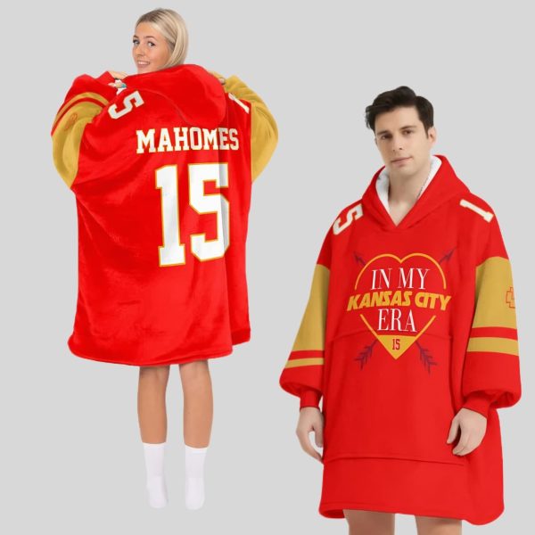 Mahomes In My Kasascity Era Unisex Blanket Hoodie1