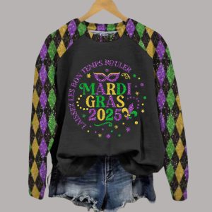 Mardi Gras 2025 Raglan Sweatshirt