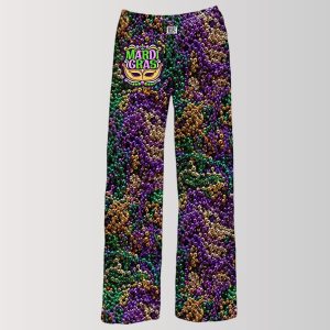 Mardi Gras Beads Pajama Pants