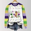 Mardi Gras Celebration with Cocktails Sweatshirt