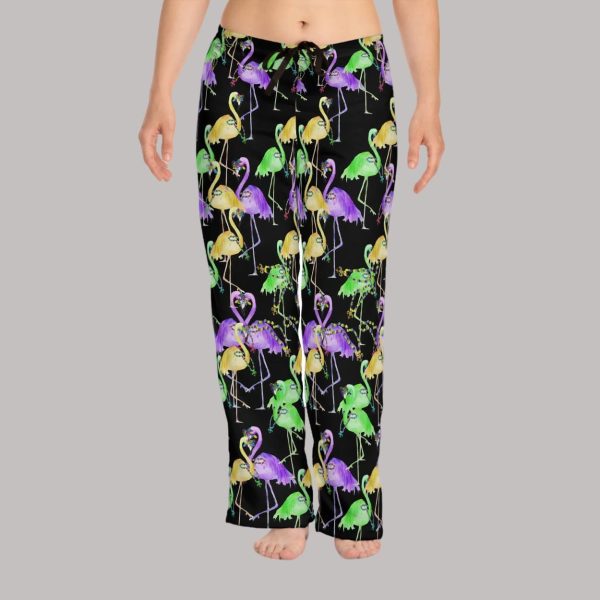 Mardi Gras Flamingos Pajama Pants