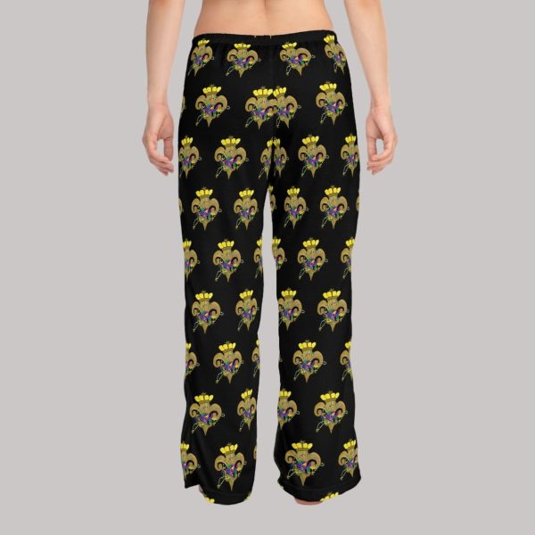 Mardi Gras Gold And Beads Pajama Pants