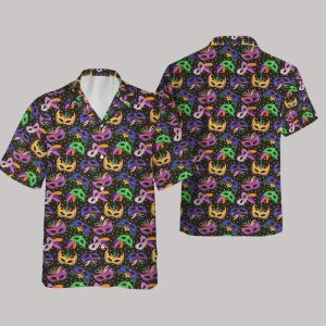 Mardi Gras Mask Hawaiian Shirt