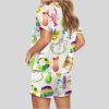 Mardi Gras New Orleans Satin Pajama Set