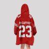 McCAFFREY 23 San Francisco Football Unisex Blanket Hoodie2