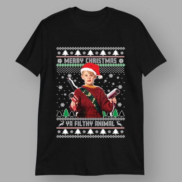 Merry Christmas Ya Filthy Animal Kevin McCallister Home Alone Shirt