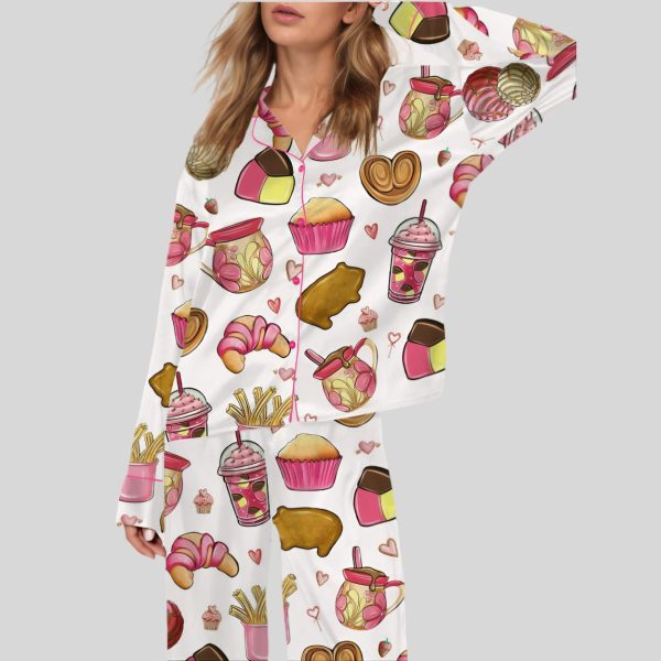 Mexican Dessert Satin Pajama Set