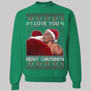 Mike Tyson I Love You Merry Chrithmith Ugly Christmas Sweatshirt