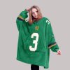 Montana 3 Notre Dame Football Unisex Blanket Hoodie