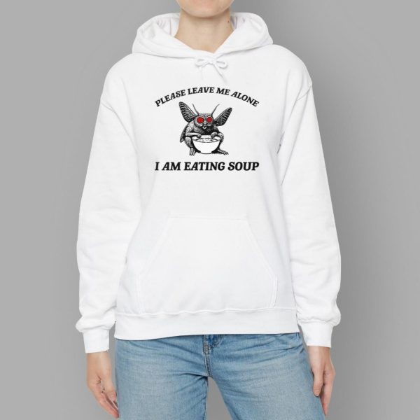 Mothman Eating Soup Please Leave Me Alone I Am Eating Soup Shirt